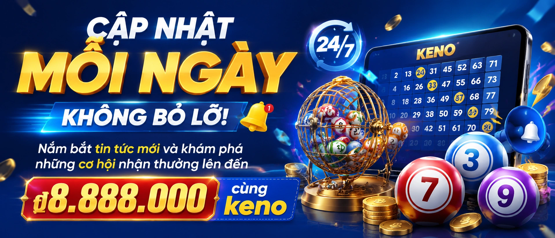 Cập nhật tin mới với bảng thông tin bonus